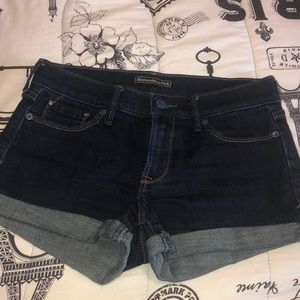 Abercrombie & Fitch Dark Jean Shorts